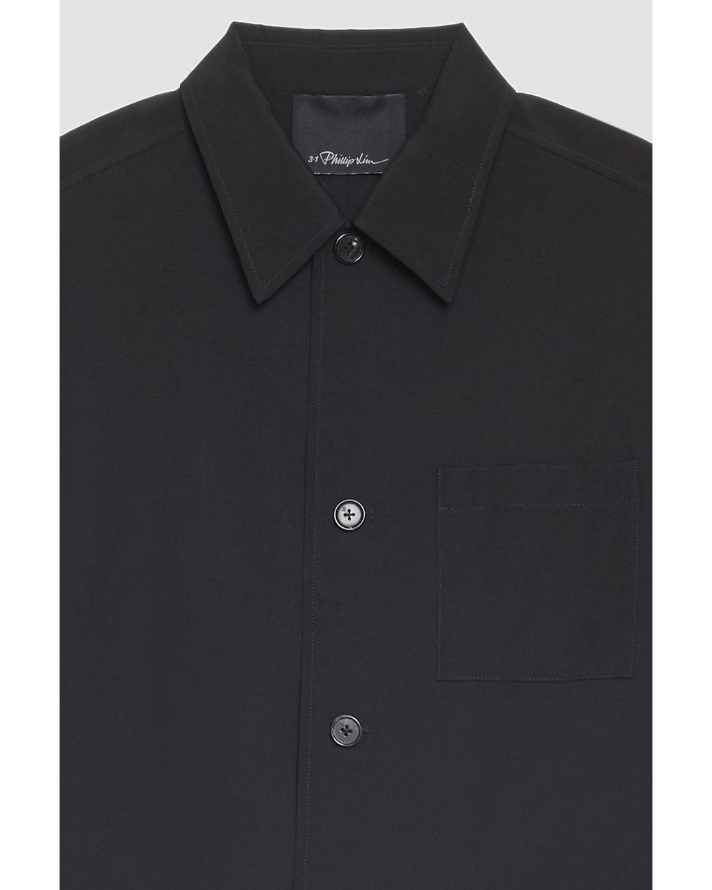 3.1 Phillip Lim Blue Wool Blend Coach Jacket for men