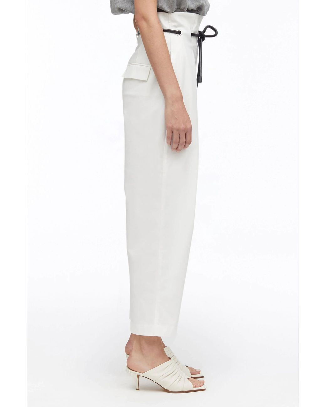 3.1 Phillip Lim White Origami Pleated Pant