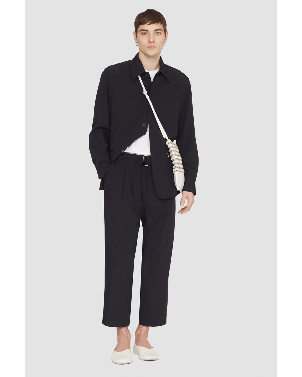 3.1 Phillip Lim Blue Wool Blend Coach Jacket for men