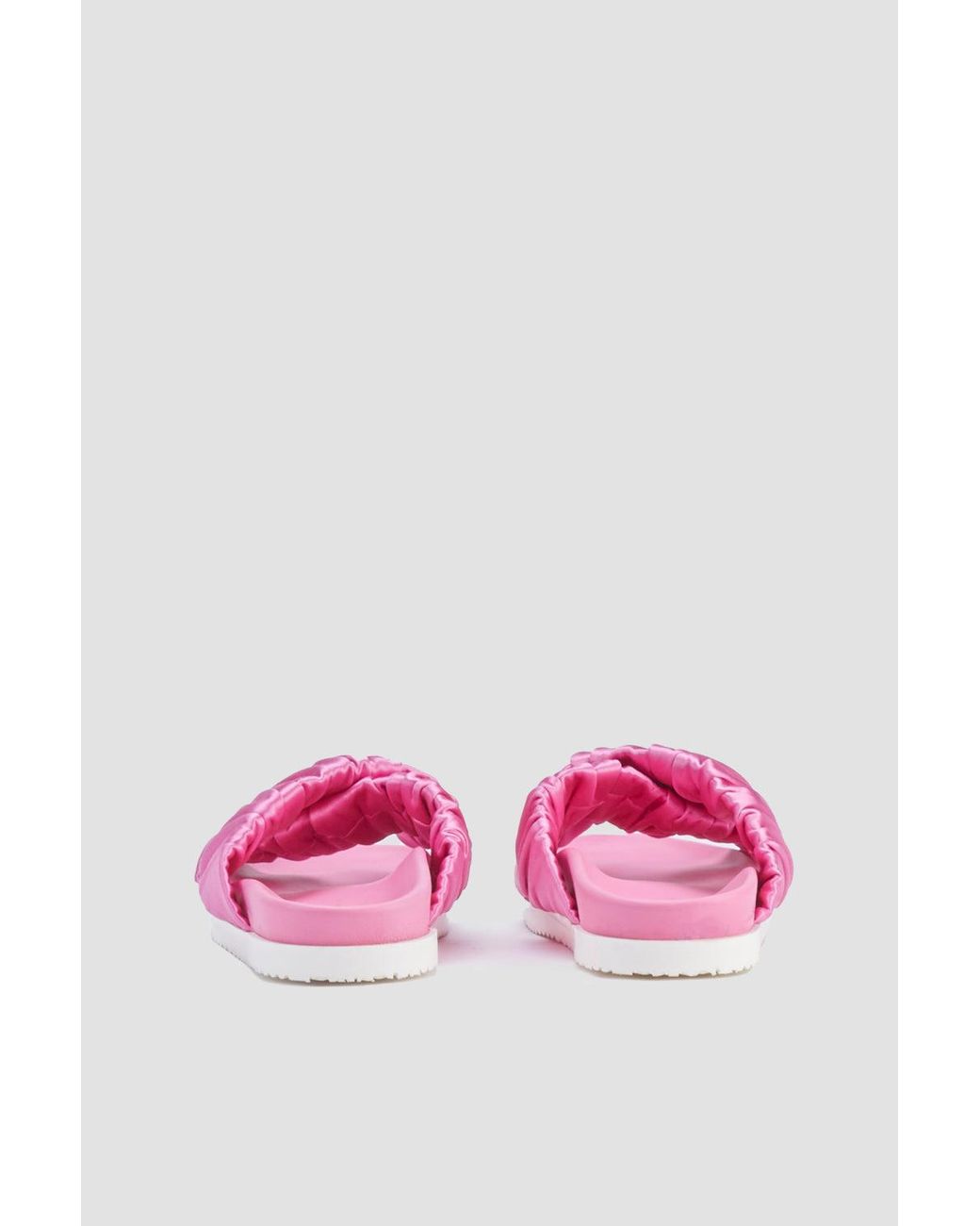 3.1 Phillip Lim Pink Crossover Satin Pool Slide