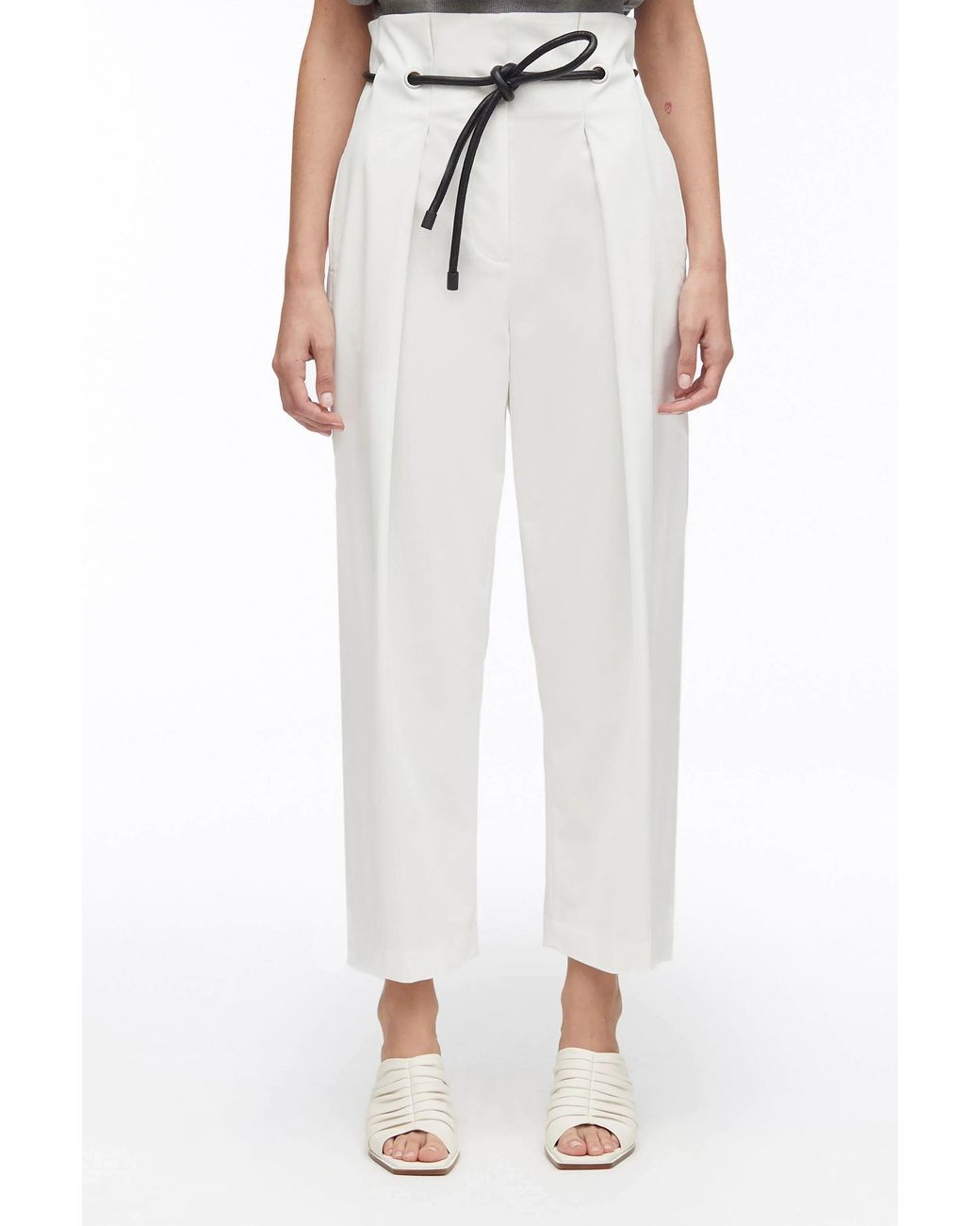 3.1 Phillip Lim White Origami Pleated Pant