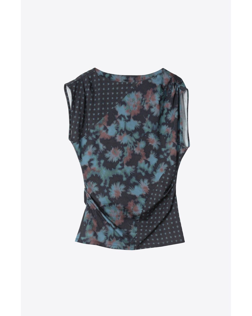 3.1 Phillip Lim Blue Desert Floral Patchwork Top