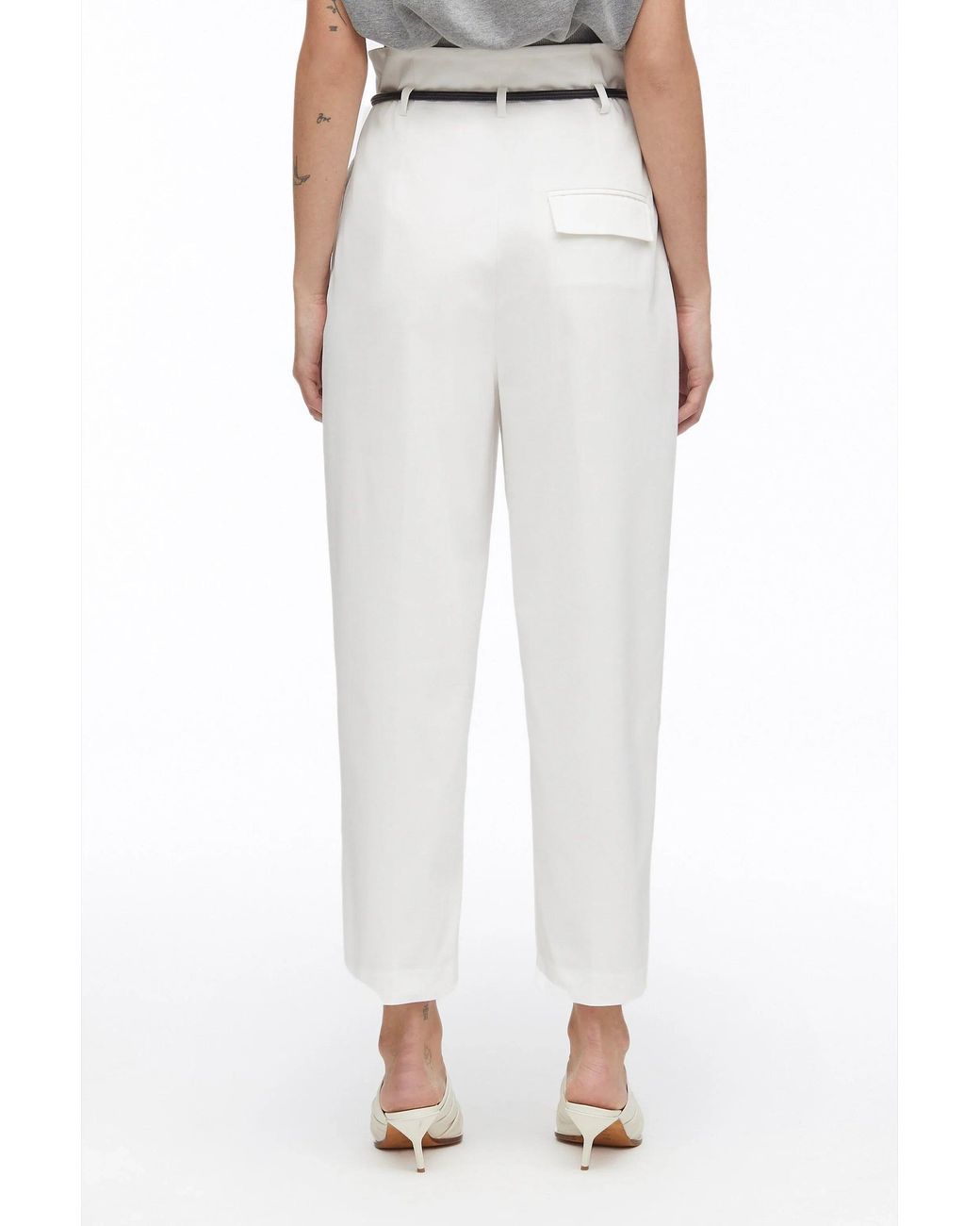 3.1 Phillip Lim White Origami Pleated Pant