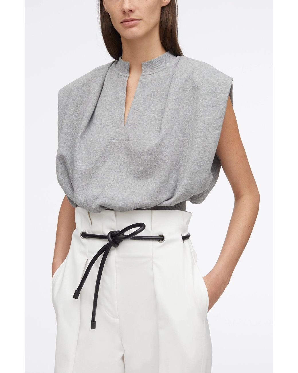 3.1 Phillip Lim White Origami Pleated Pant