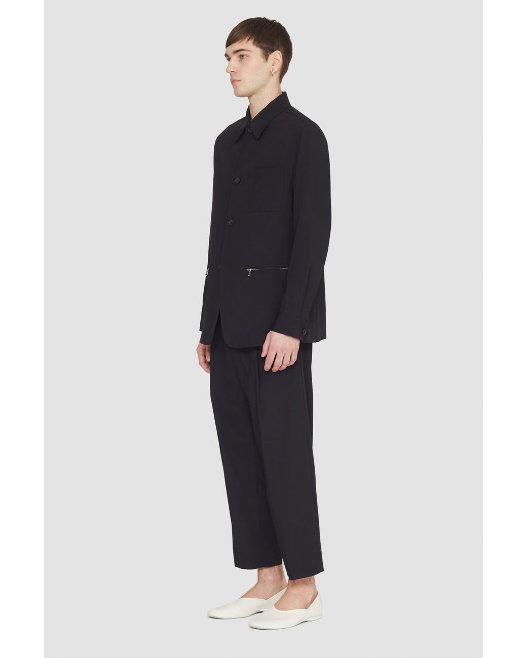 3.1 Phillip Lim Blue Wool Blend Coach Jacket for men