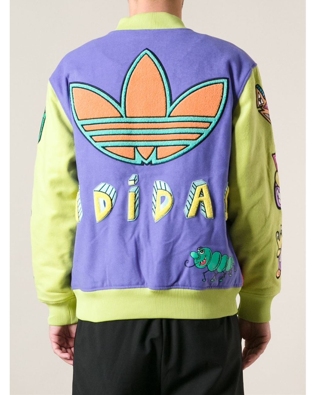 Jeremy Scott Embroidered Bomber in Pink for | Lyst
