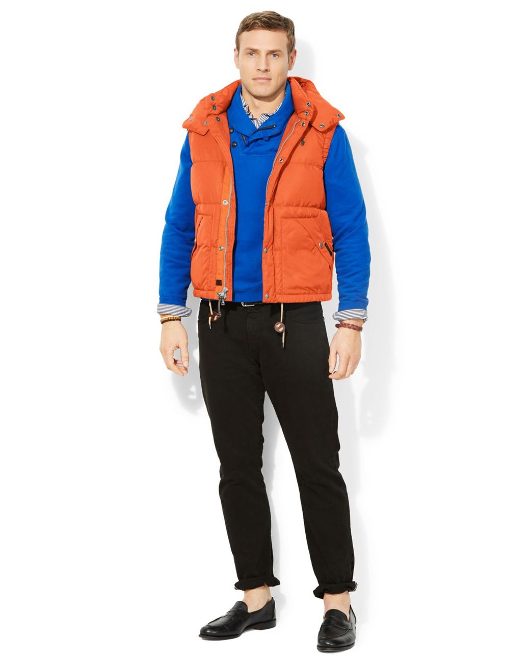 Orange polo clearance vest