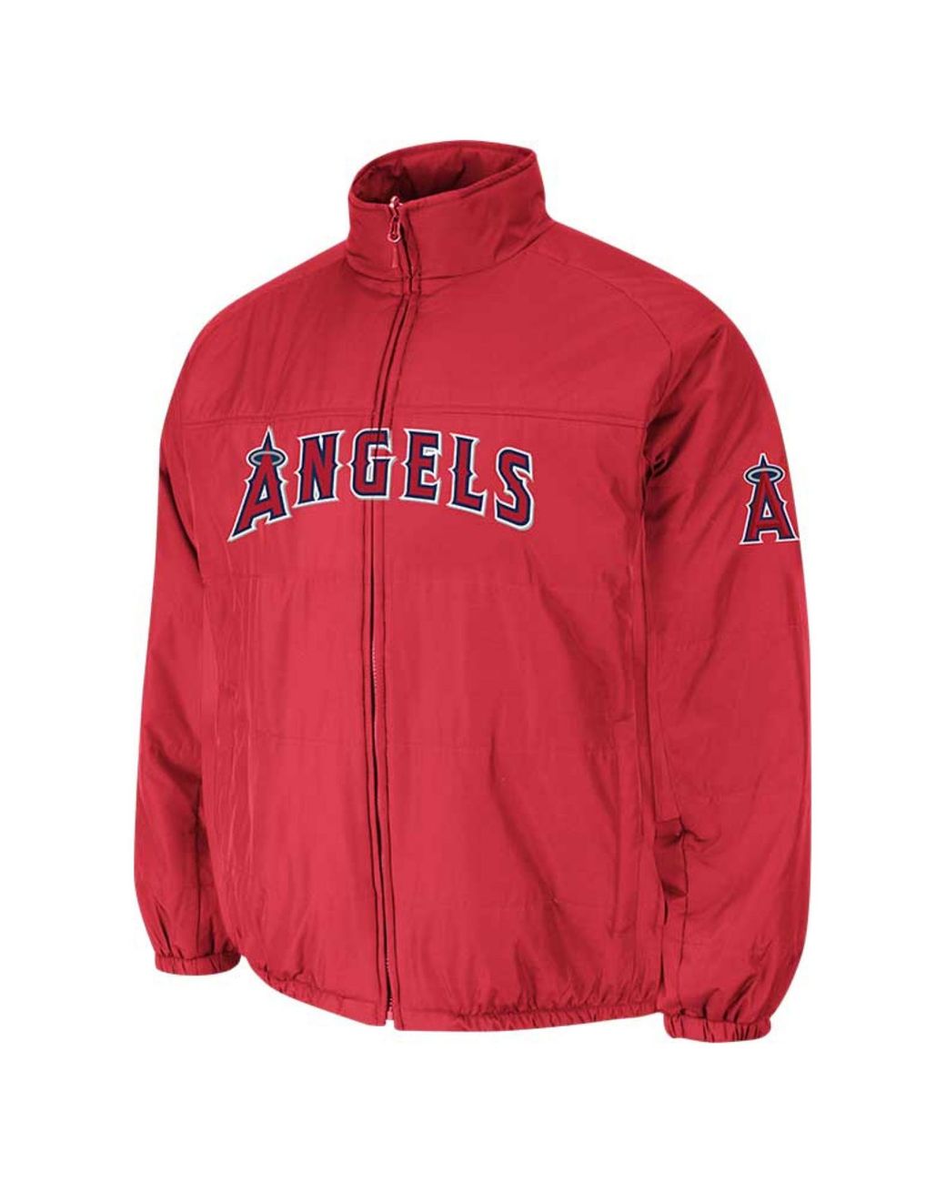 Majestic Mens Los Angeles Angels Of Anaheim Double Climate Onfield Fullzip  Jacket in Red for Men | Lyst