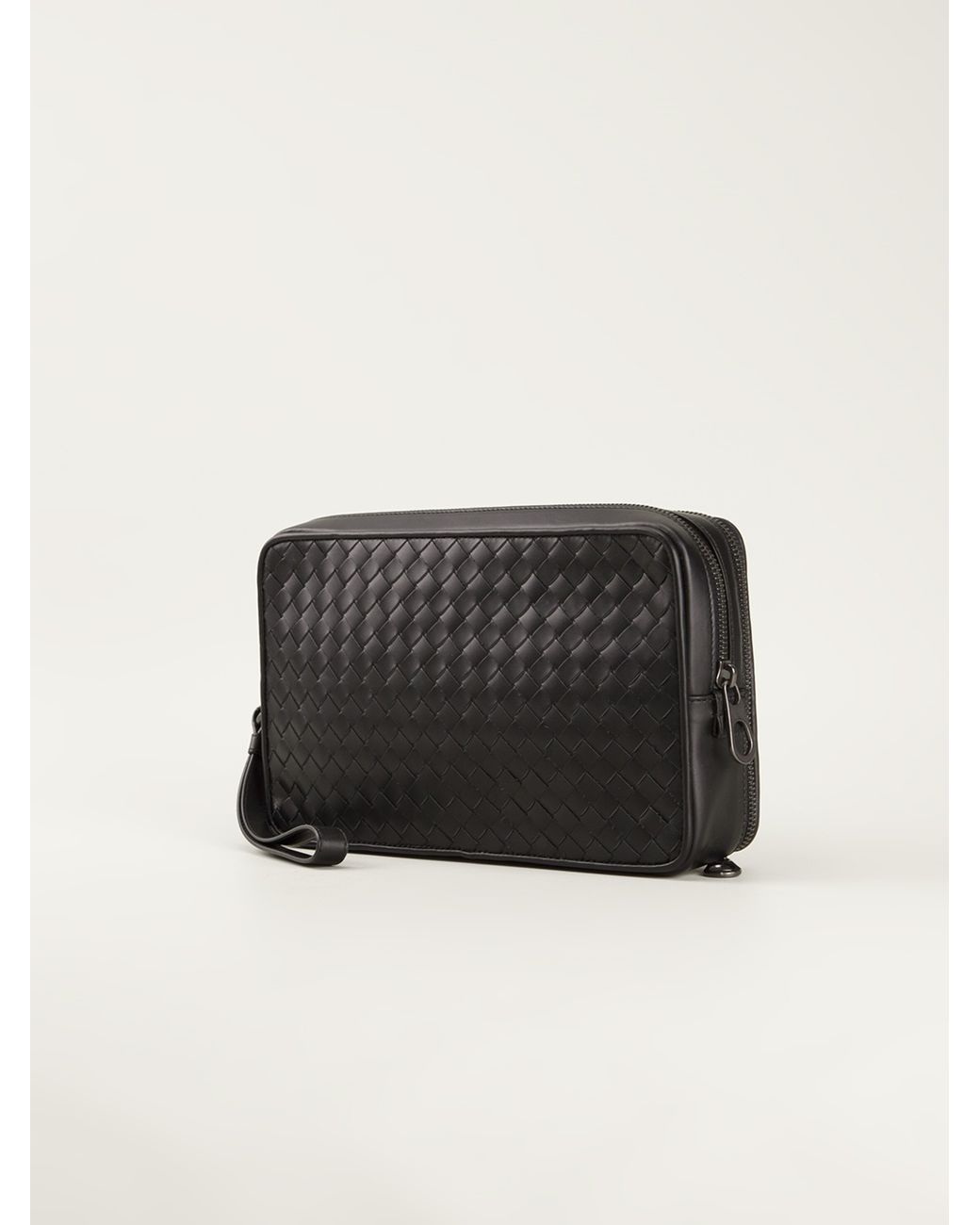 Stylish Black and Weaving Design Clutch For Men