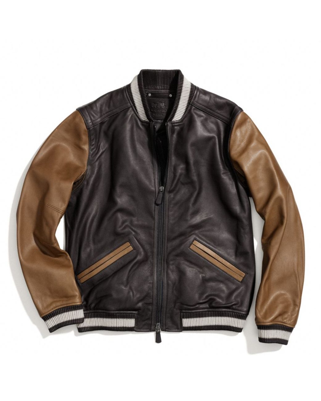 Coach Wool Leather Baseball Jacket  Leather baseball jacket, Mens outdoor  jackets, Jackets men fashion