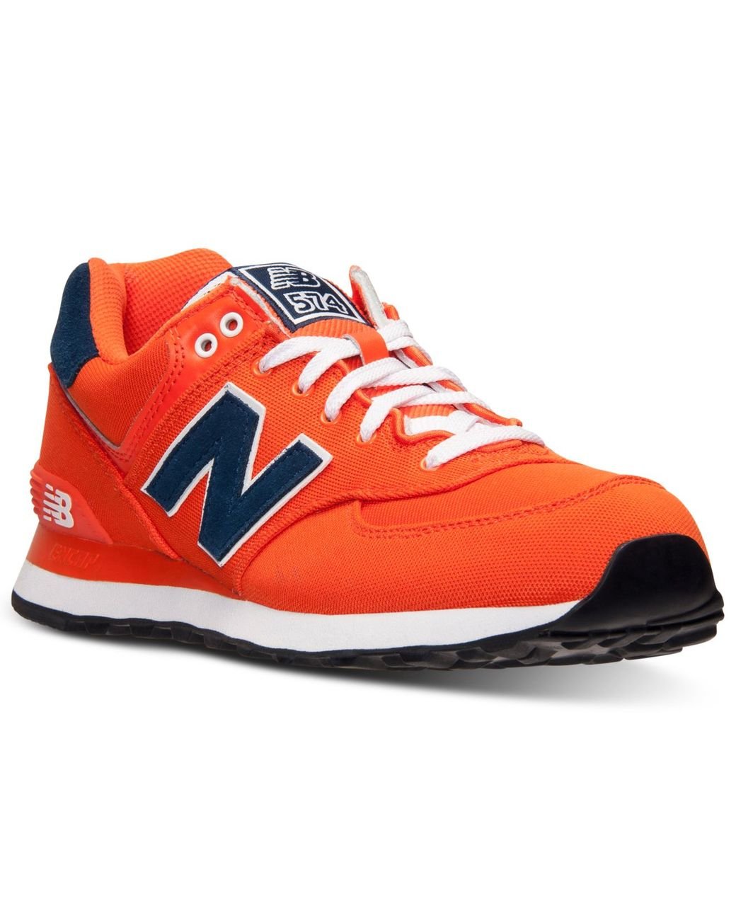 New Balance Men'S 574 Pique Polo Casual Sneakers From Finish Line in Orange  for Men | Lyst