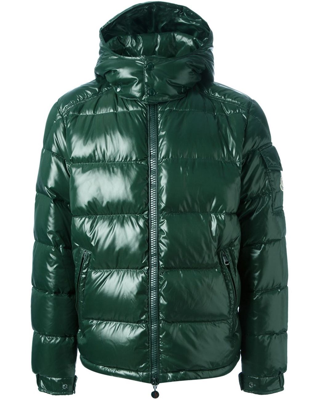 Moncler Maya Lacquered Jacket in Green for Men | Lyst