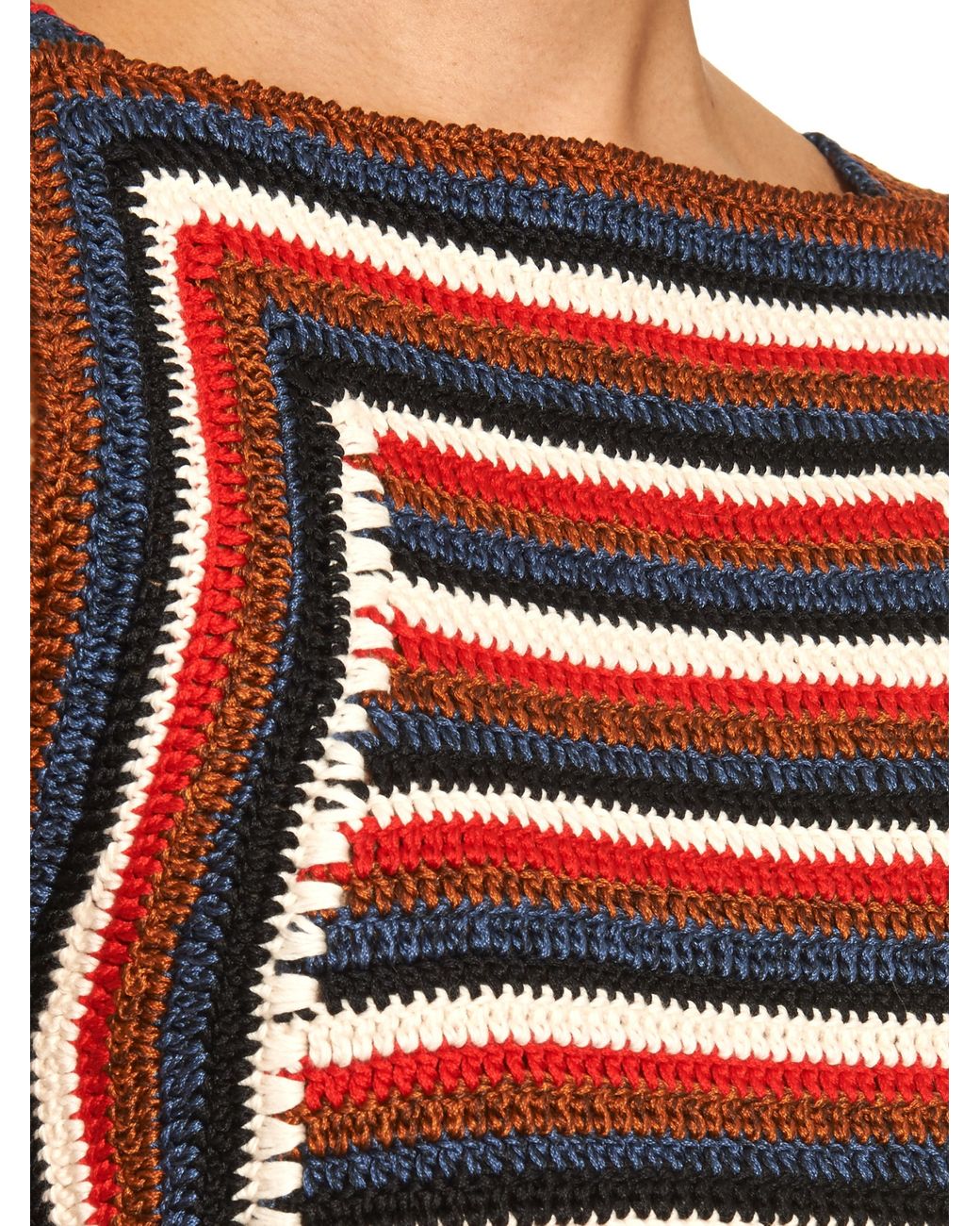 Rachel Comey Striped Crochet Cropped Top Lyst
