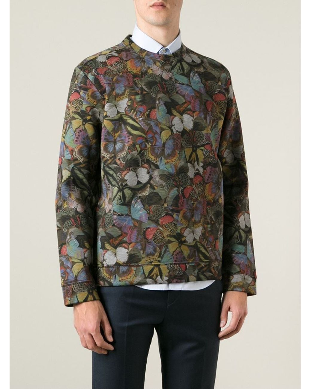 Valentino Butterfly Print Sweatshirt for Men Lyst