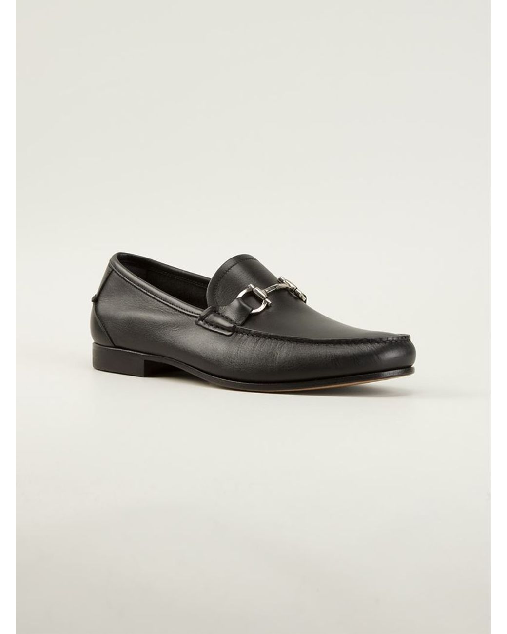 Ferragamo Horsebit Loafer in Black for Men | Lyst