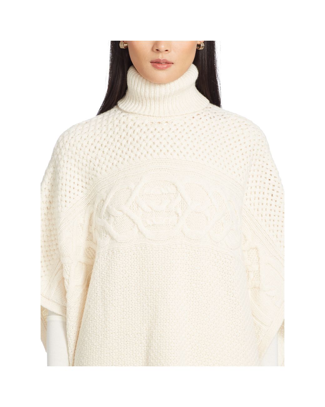 ralph lauren turtleneck poncho
