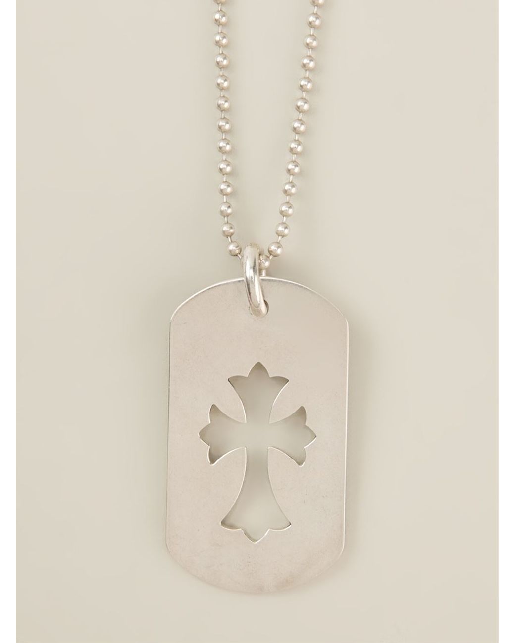 Chrome hearts sales dog tag necklace