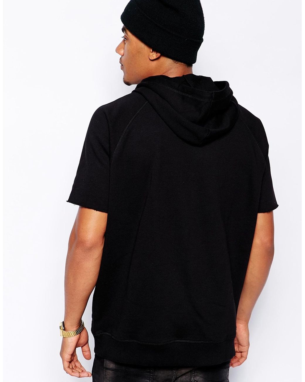 ASOS Oversized Hoodie in Short Sleeve 