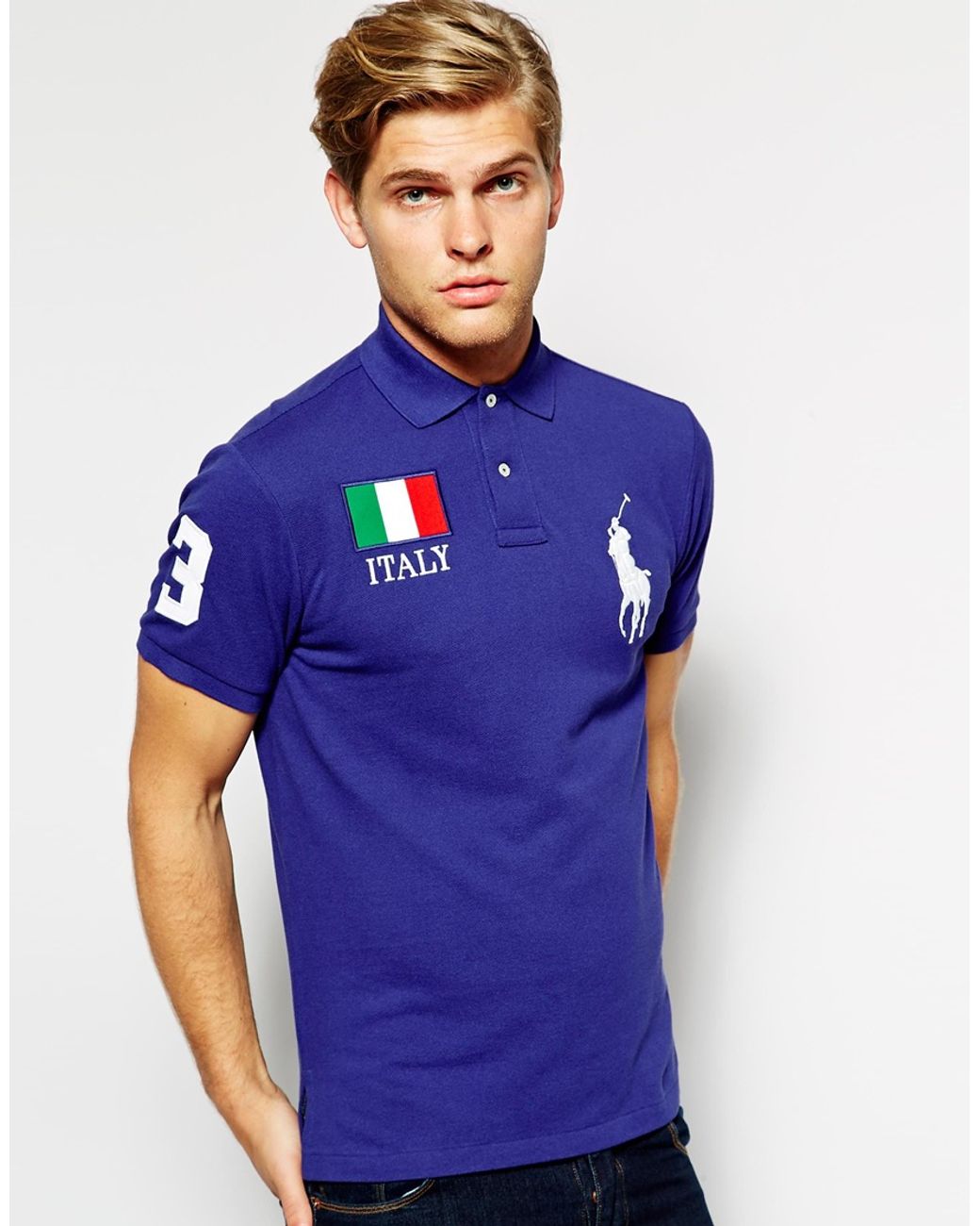 Polo Ralph Lauren Polo with Italy Flag in Blue for Men | Lyst