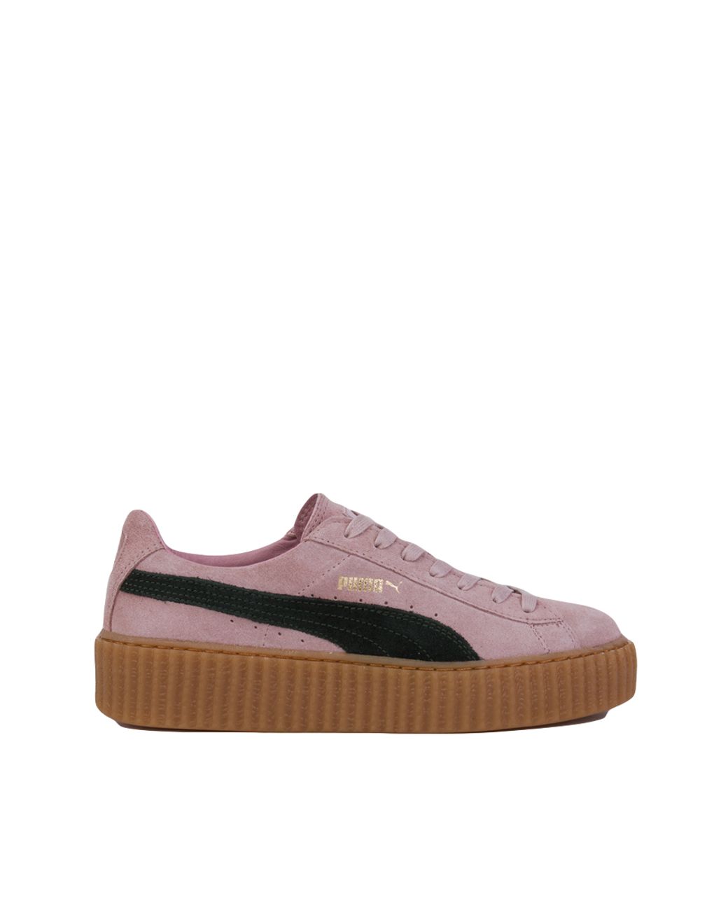 PUMA X Rihanna Suede Creepers in Pink/Green Oatmeal (Pink) | Lyst UK