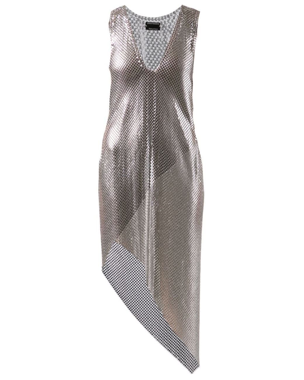 Paco Rabanne Chainmail Dress in Metallic | Lyst
