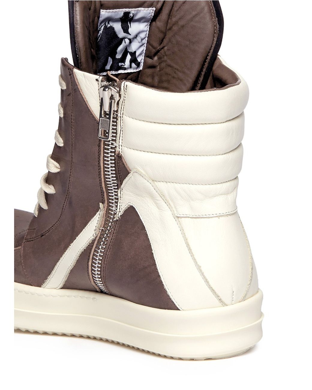 Rick Owens 'geobasket' Leather Sneakers 