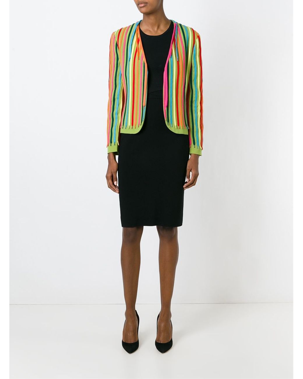 moschino shoe print coat