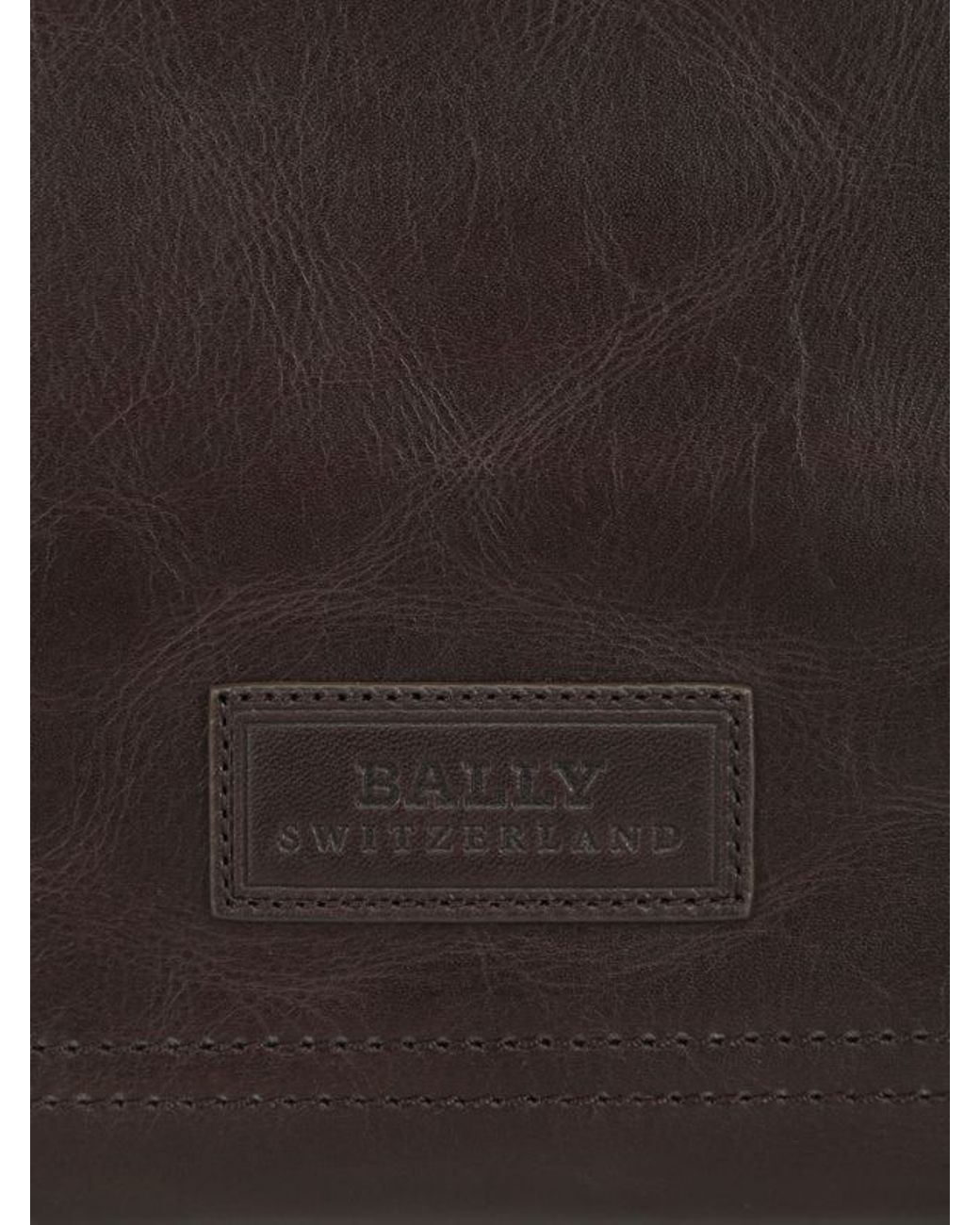 Bally 2way Brown Macy Sm.l Leather Bally Tote Bag Men's Women's Unisex
