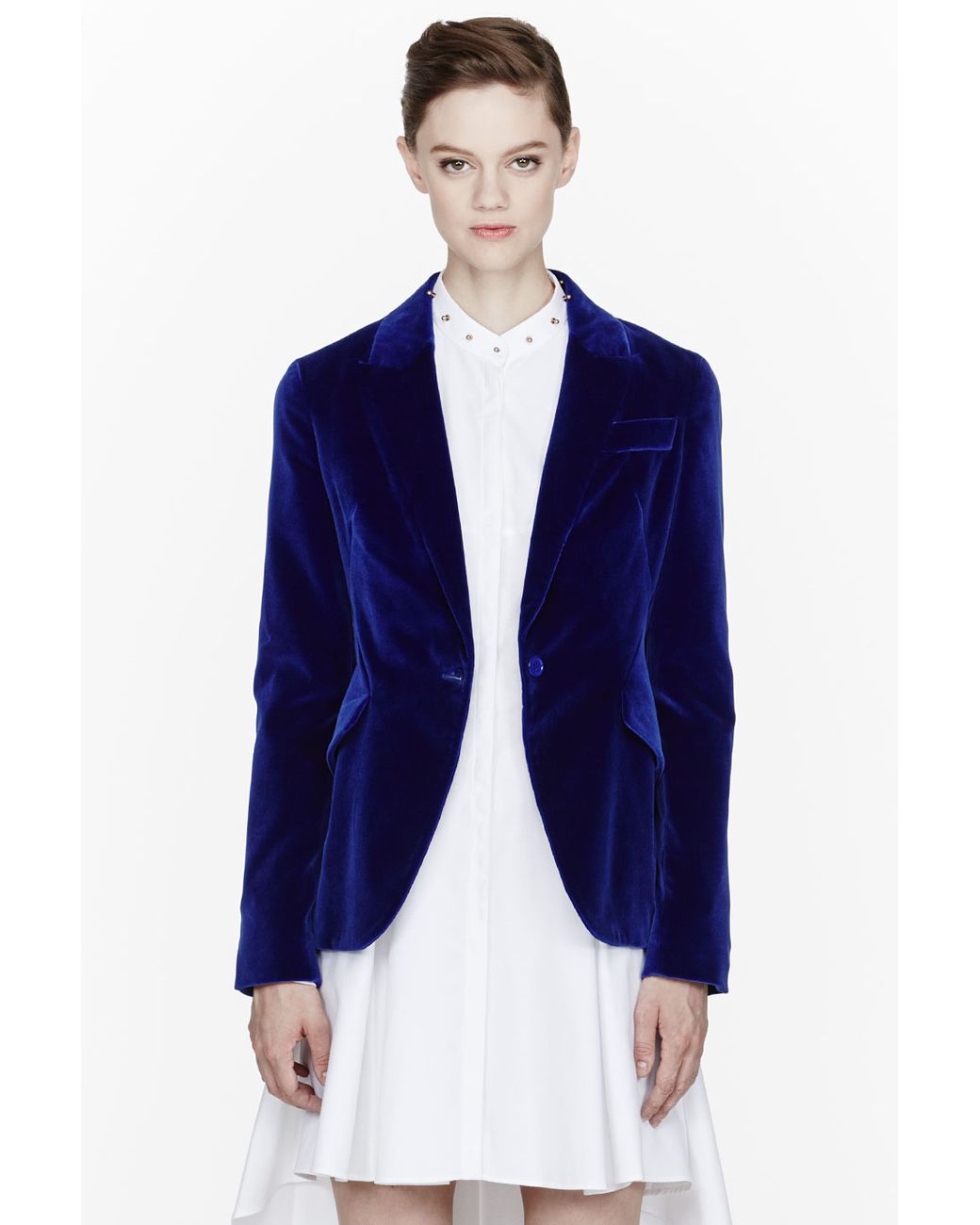 Royal blue peplum shop blazer