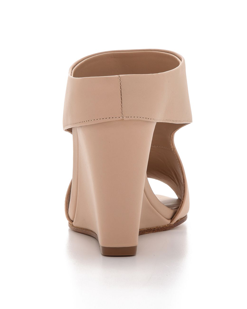 Vince Kaya Wedge Mules - Nude in 
