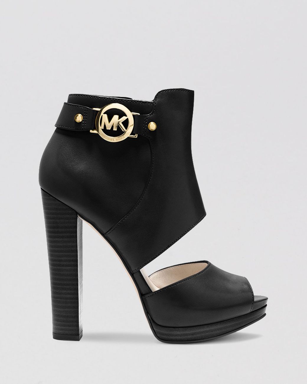 MICHAEL Michael Kors Open Toe Platform Sandals - Wyatt High Heel in Black |  Lyst