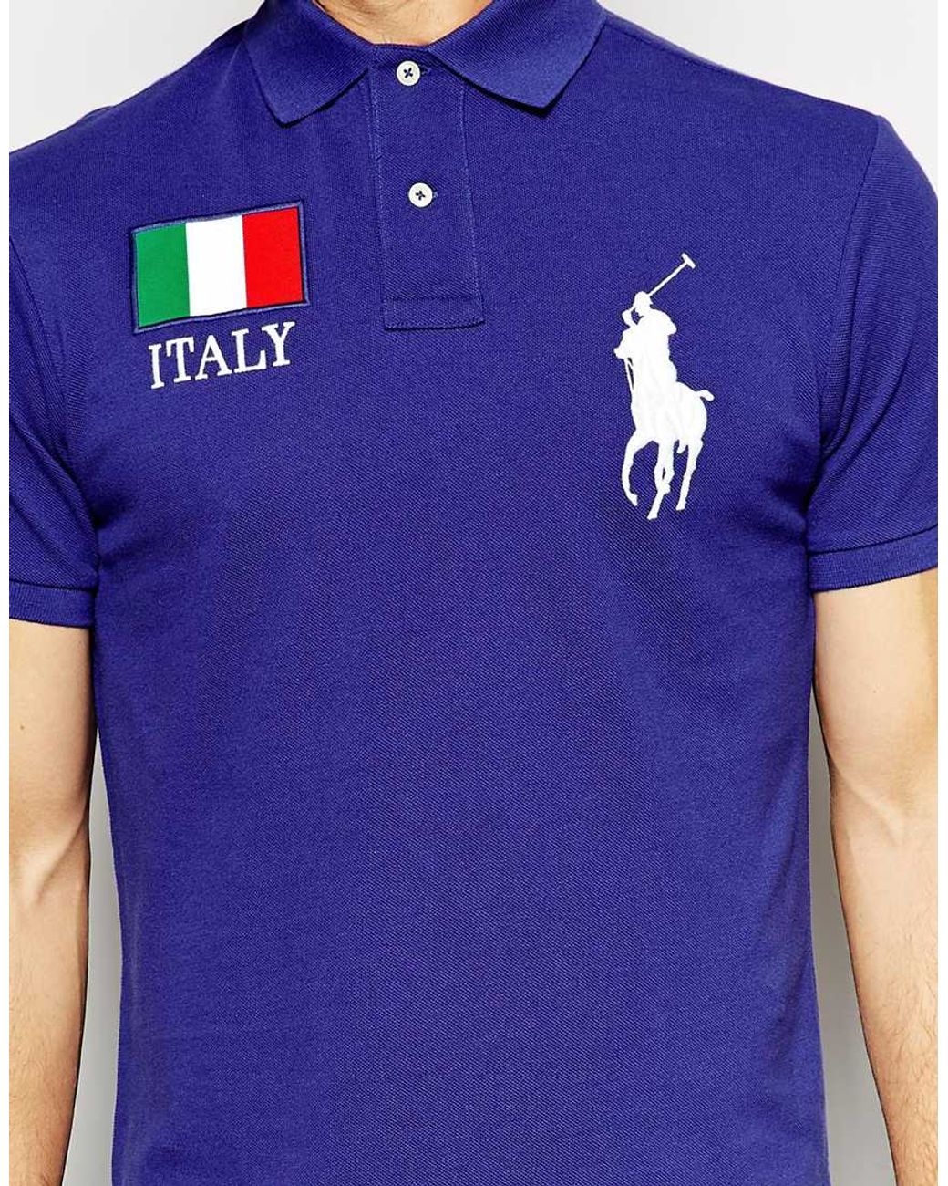 Polo Ralph Lauren Polo with Italy Flag in Blue for Men | Lyst