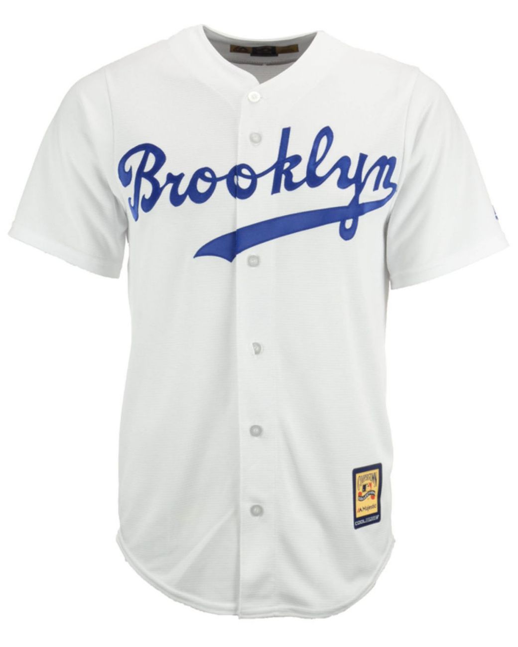 Majestic Men's Jackie Robinson Brooklyn Dodgers Cooperstown Replica Jersey  in White for Men