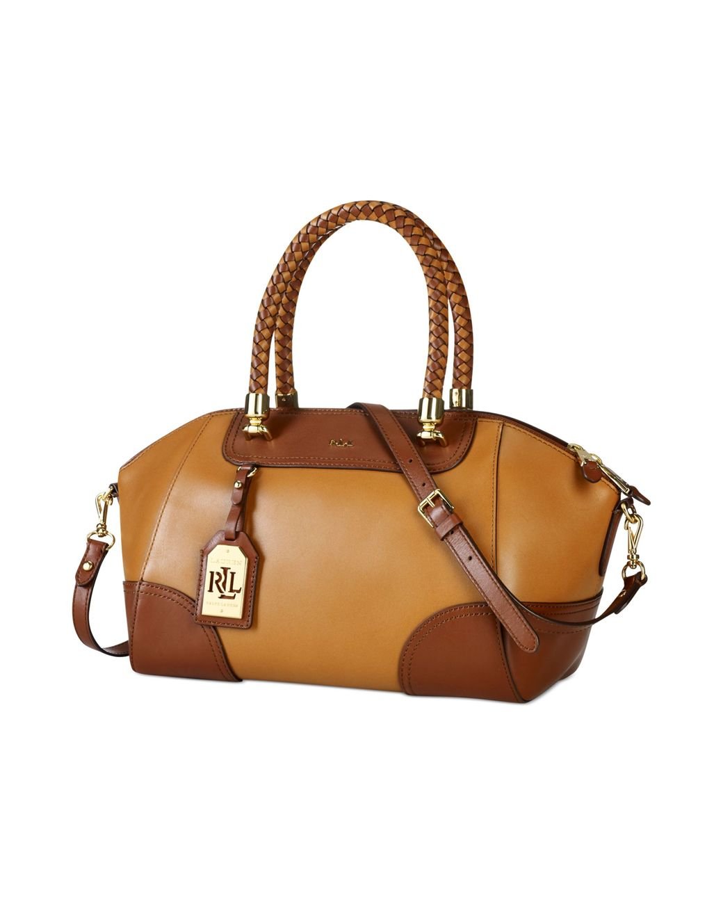 Ralph Lauren Wakefield Satchel in Brown Lyst