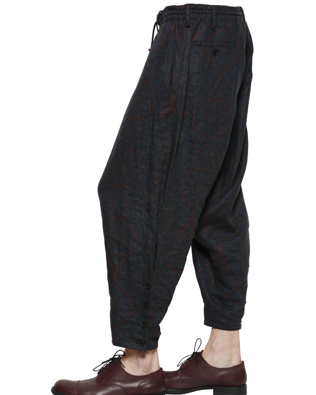 Low Crotch Pants in Navy (Blue) for Men 