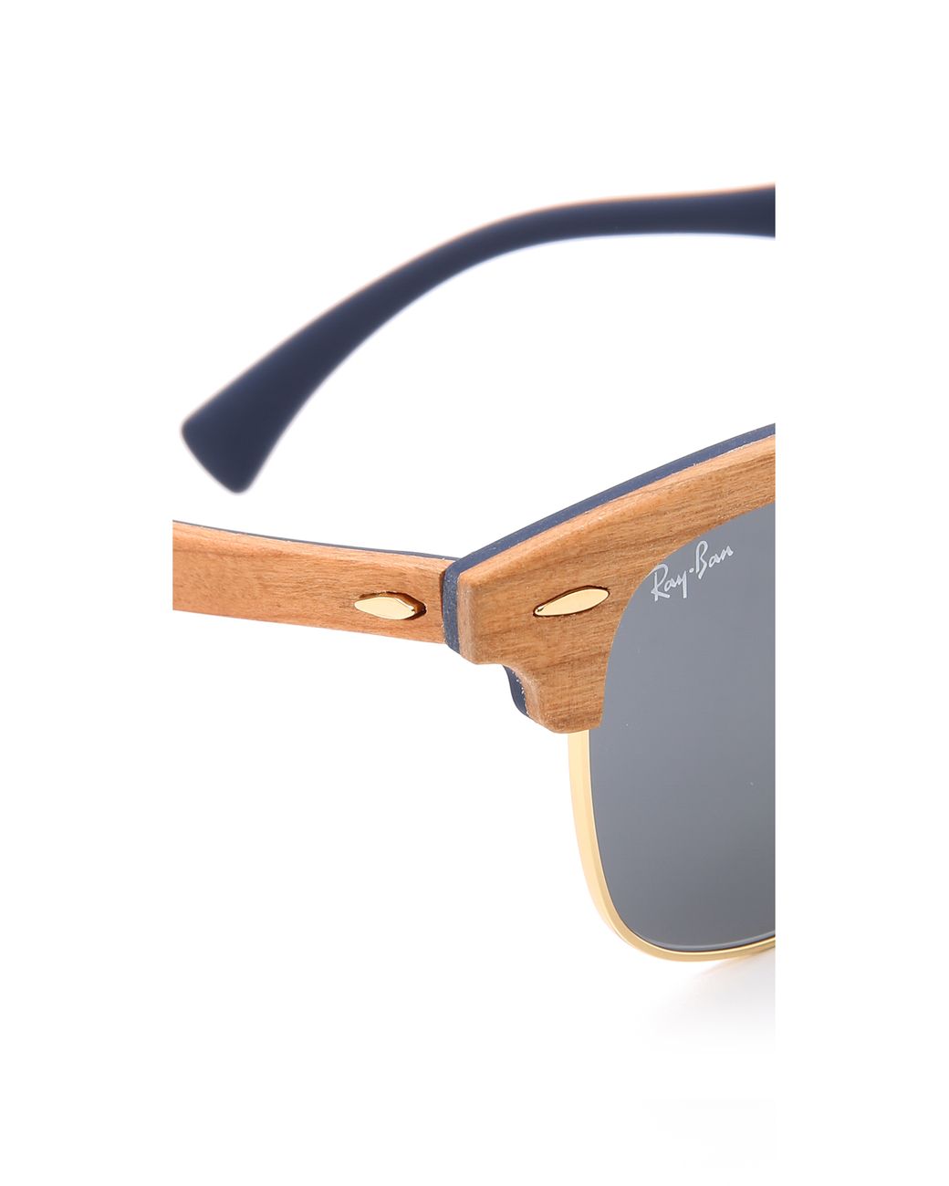 Ray ban clubmaster wood hot sale blue