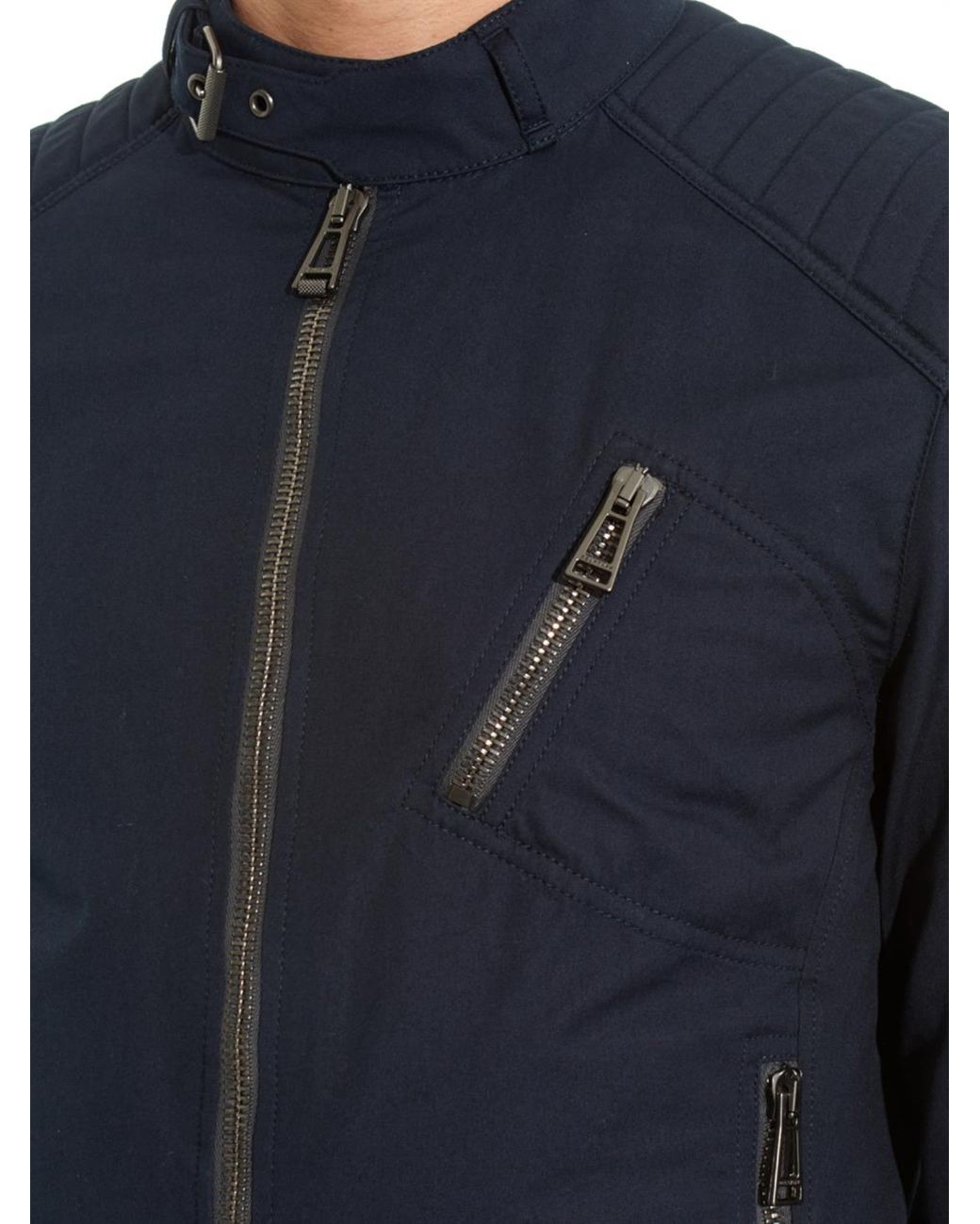 Belstaff K-Racer Cotton Field Jacket in Navy (Blue) for Men | Lyst