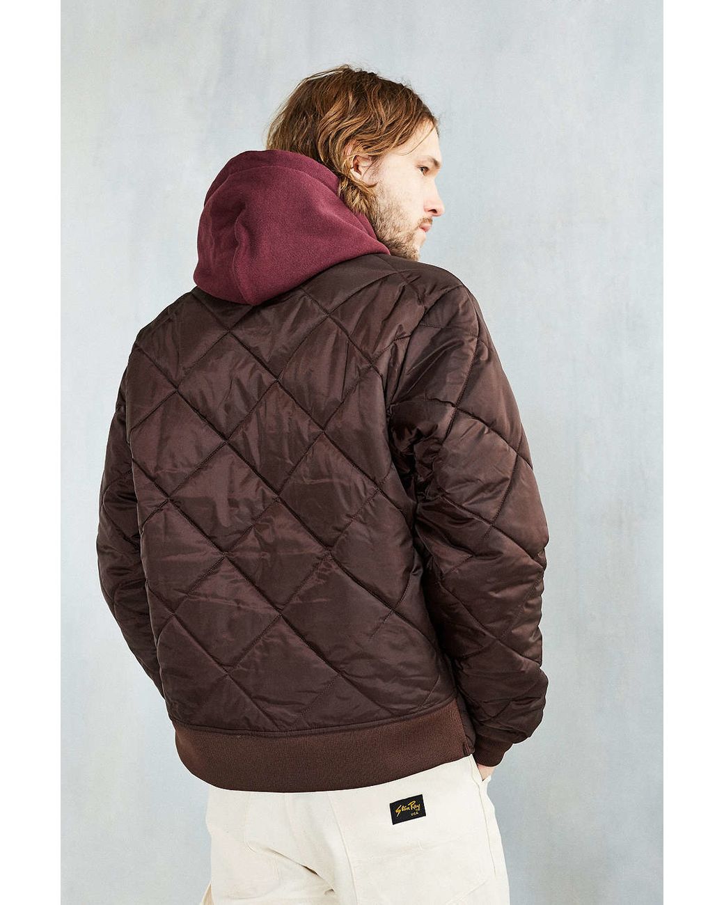 Dickies diamond cheap quilted nylon jacket