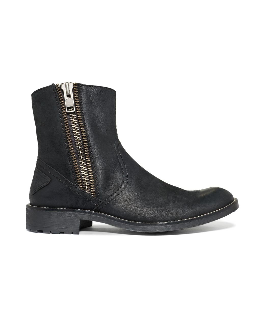 Guess Mens Shoes Cayden Zip Boots in Black for Men | Lyst