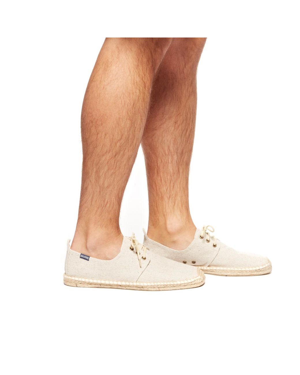 Soludos Mens Canvas Derby Lace Up in Natural for Men Lyst