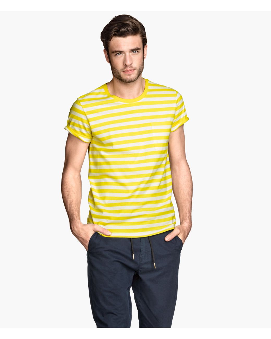 WOMEN FASHION Shirts & T-shirts Knitted discount 64% Yellow S H&M T-shirt 