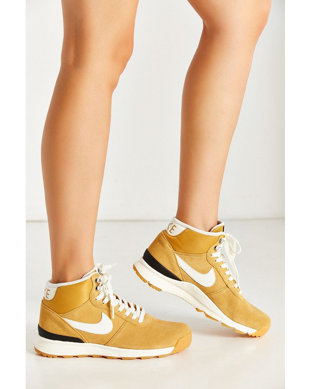 Nike Women's Acorra Suede Sneakerboot in Yellow | Lyst