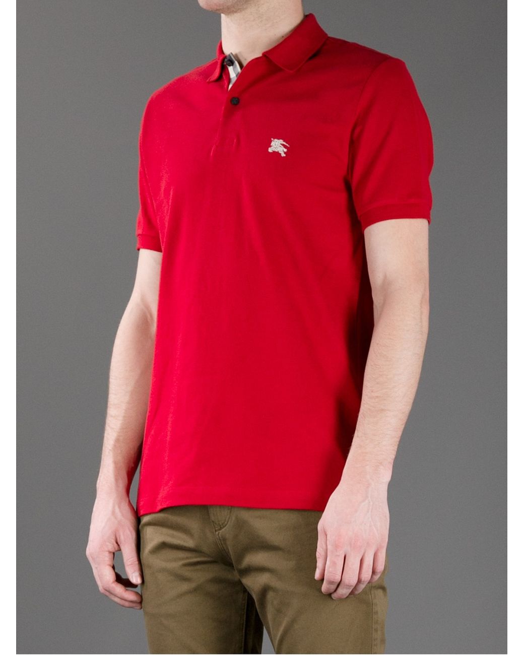 Burberry Brit Classic Polo Shirt in Red for Men | Lyst