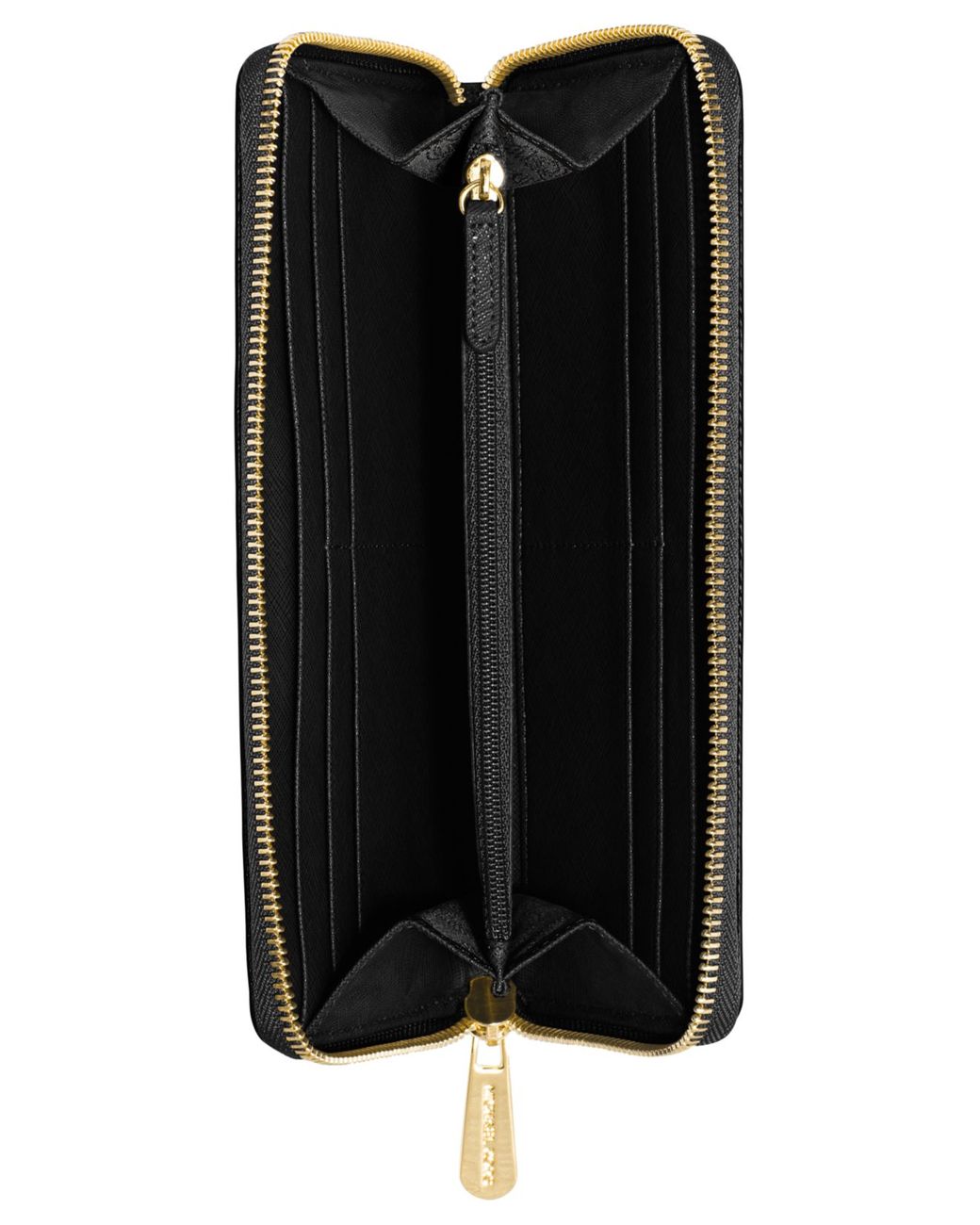 michael kors zip wallet black
