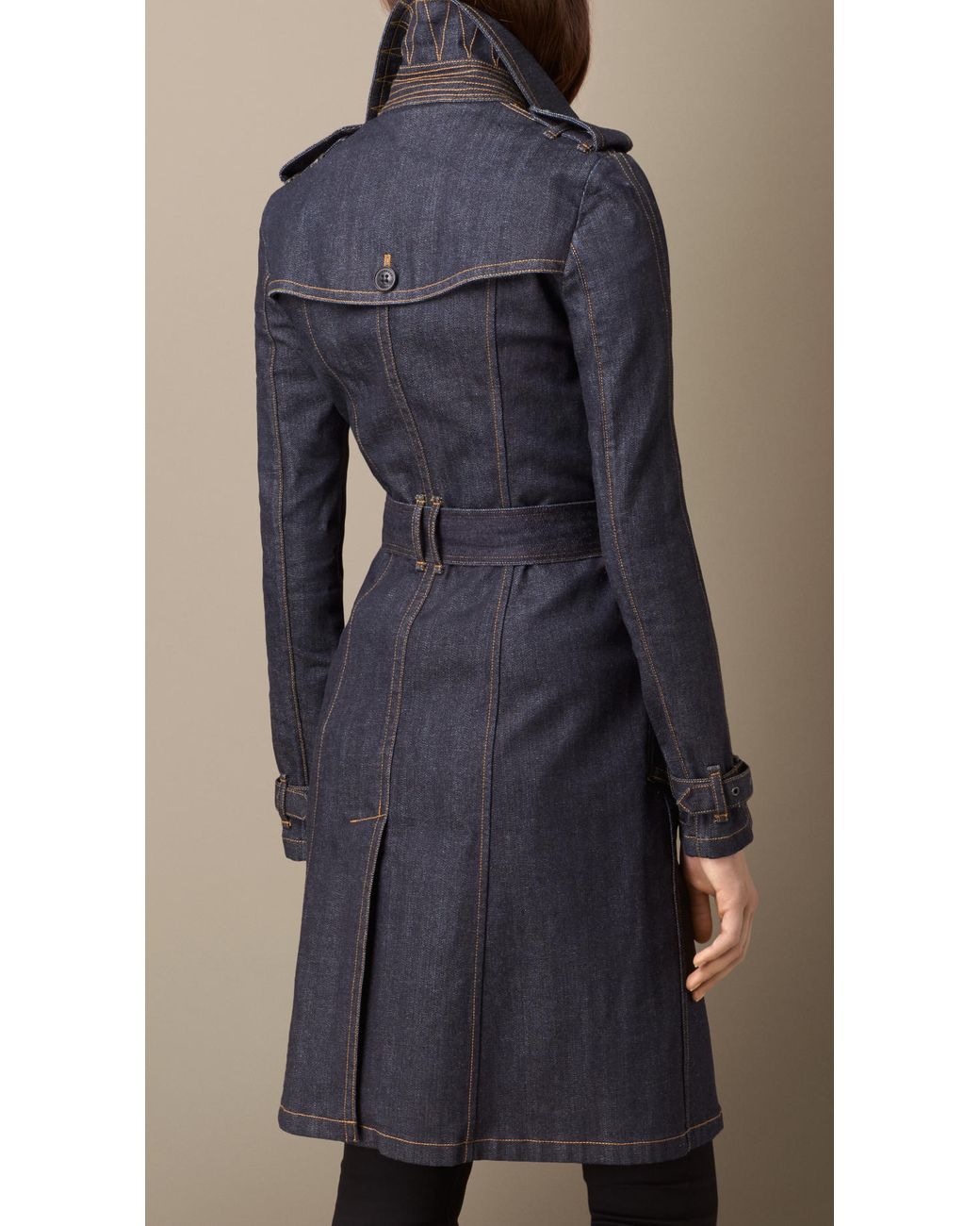 Burberry denim trench coat shop