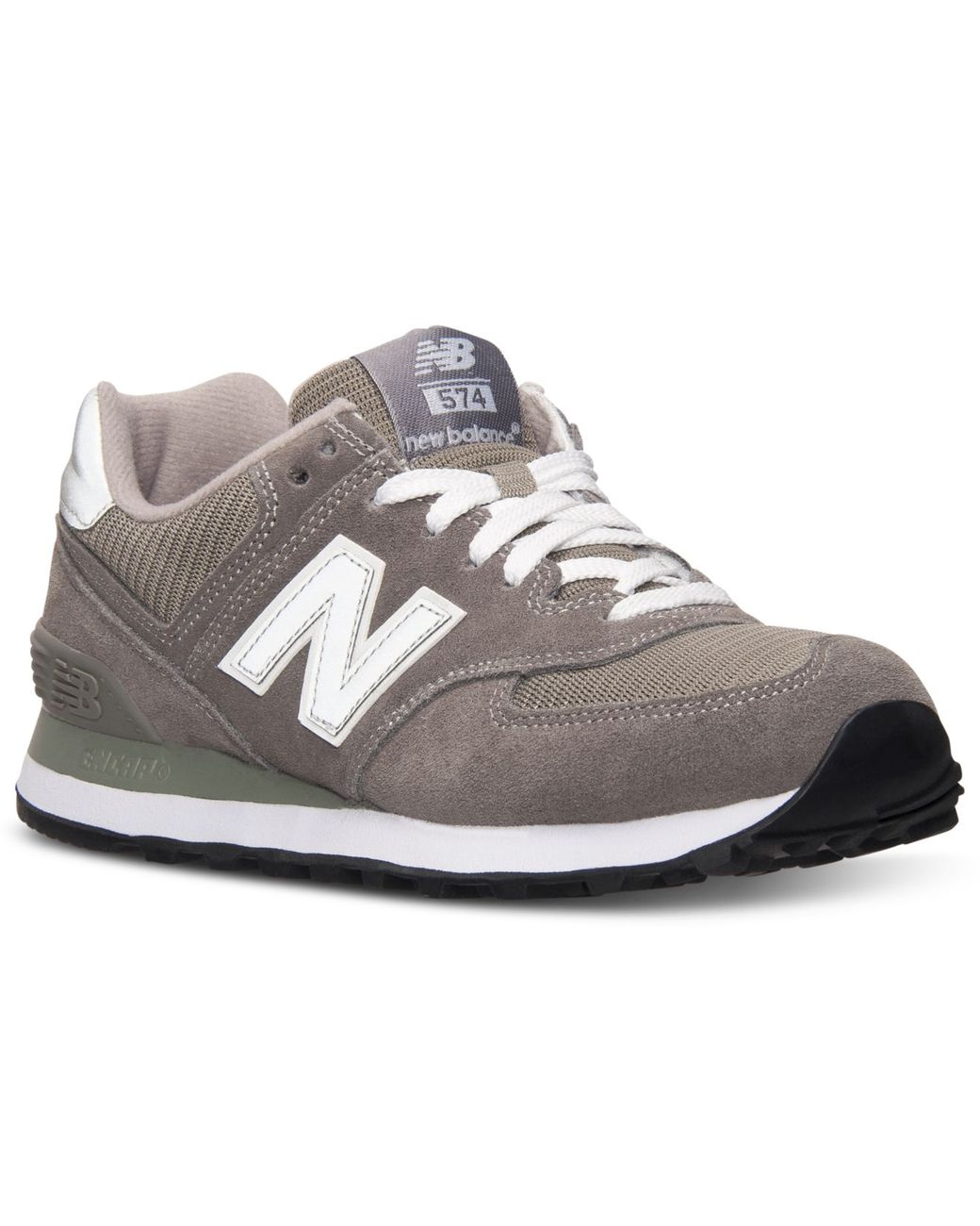 New Balance Women's 574 Core Casual Sneakers From Finish Line in Gray | Lyst