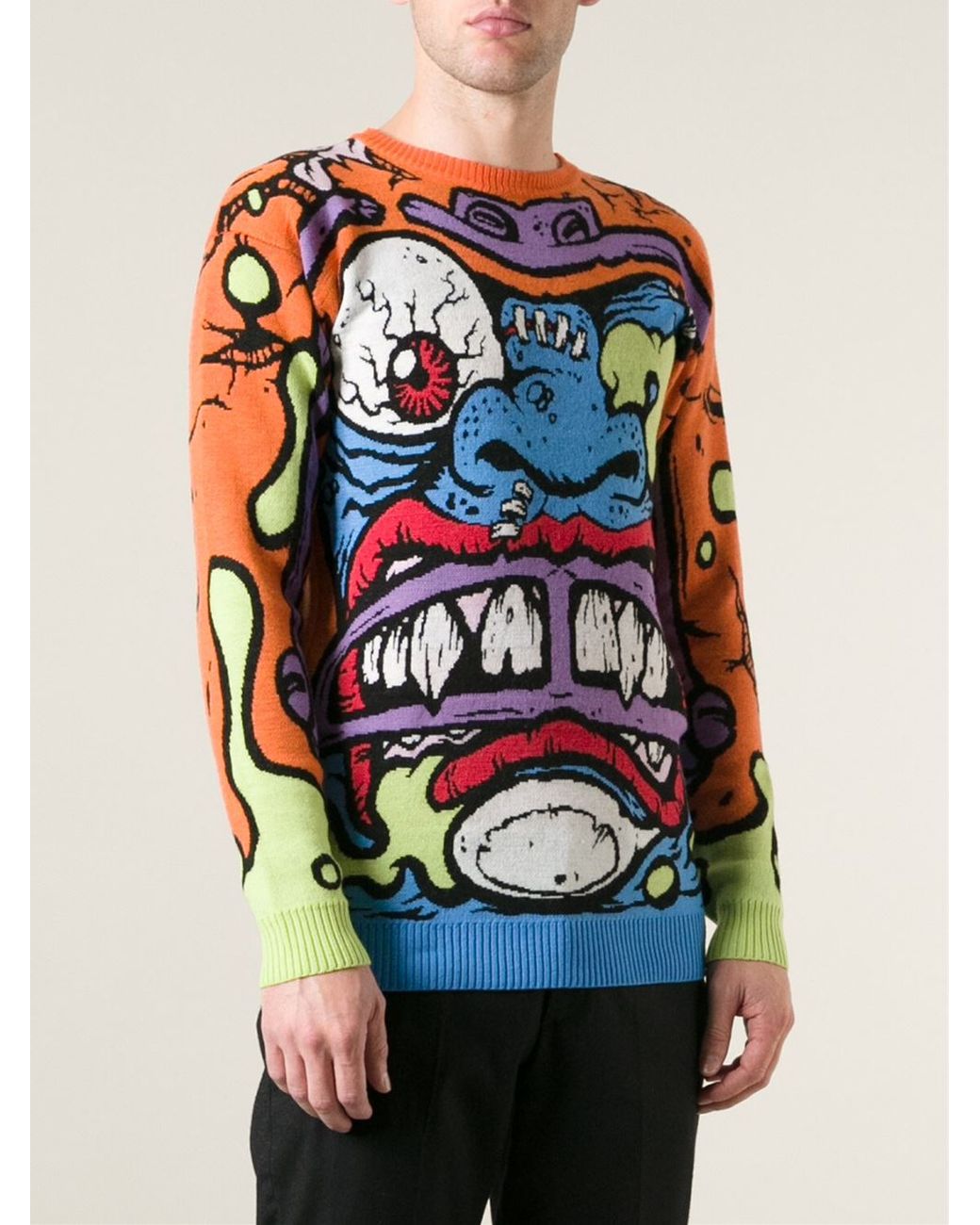 Jeremy Scott Monster Face Sweater for Men | Lyst