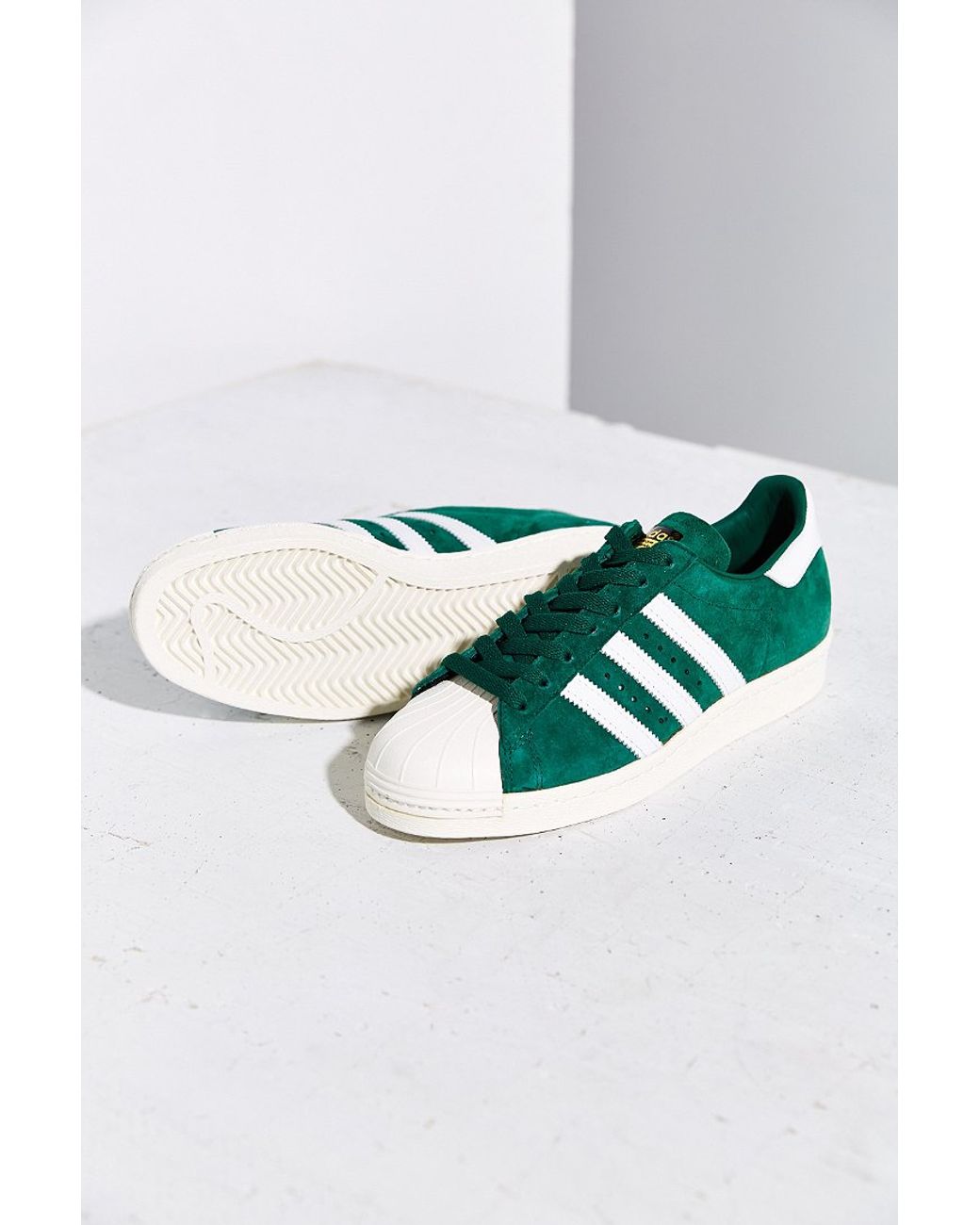 Adidas Superstar 80s Trainers White/Green