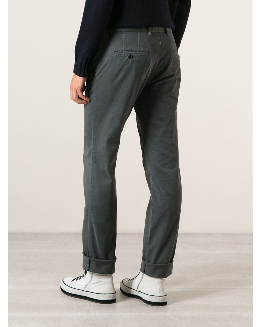 Stone Island Chino Trousers in Gray for Men | Lyst