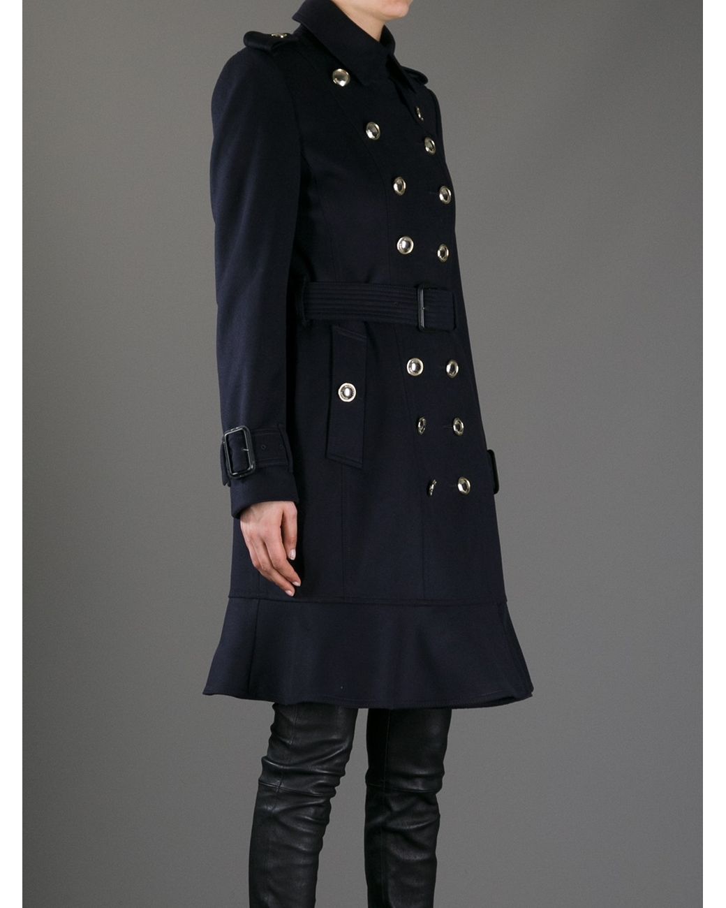 Burberry Littleton Coat in Blue | Lyst